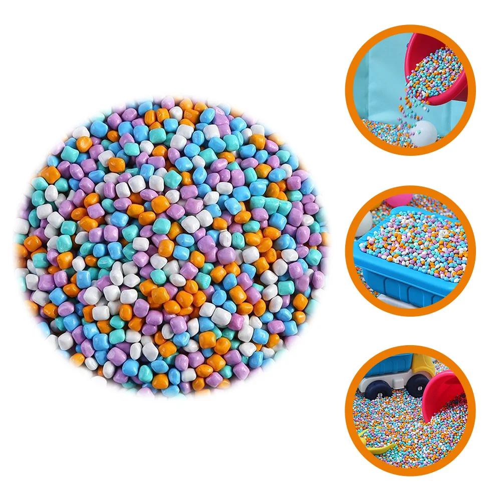 

Pellets Beads DIY Playhouse Sand Kids Playing Refill Sensory Tray Crafts Material