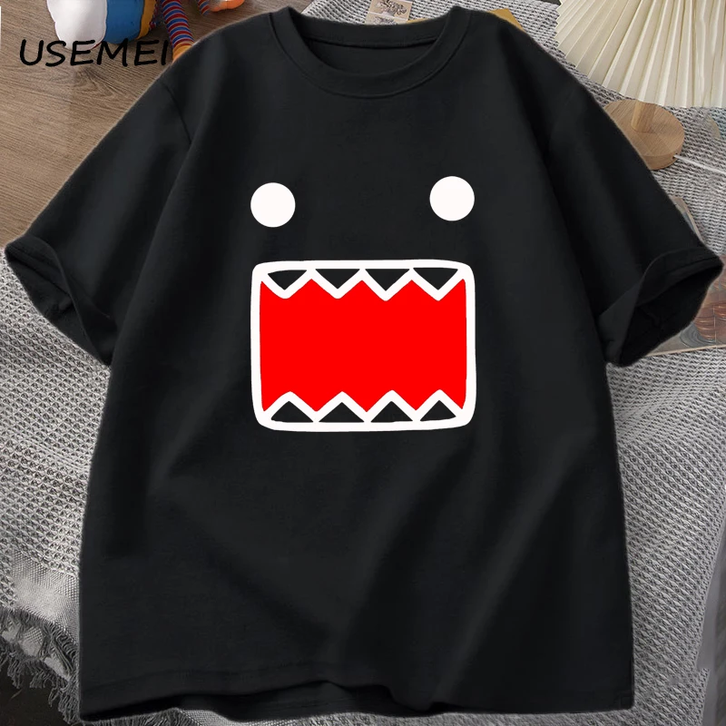 

Domo Kun Face T Shirt Men Fuuny Graphic T Shirts Summer Cotton Short Sleeve Tops Streetwear Mens Clothes Y2k Streetwear 90s Tops