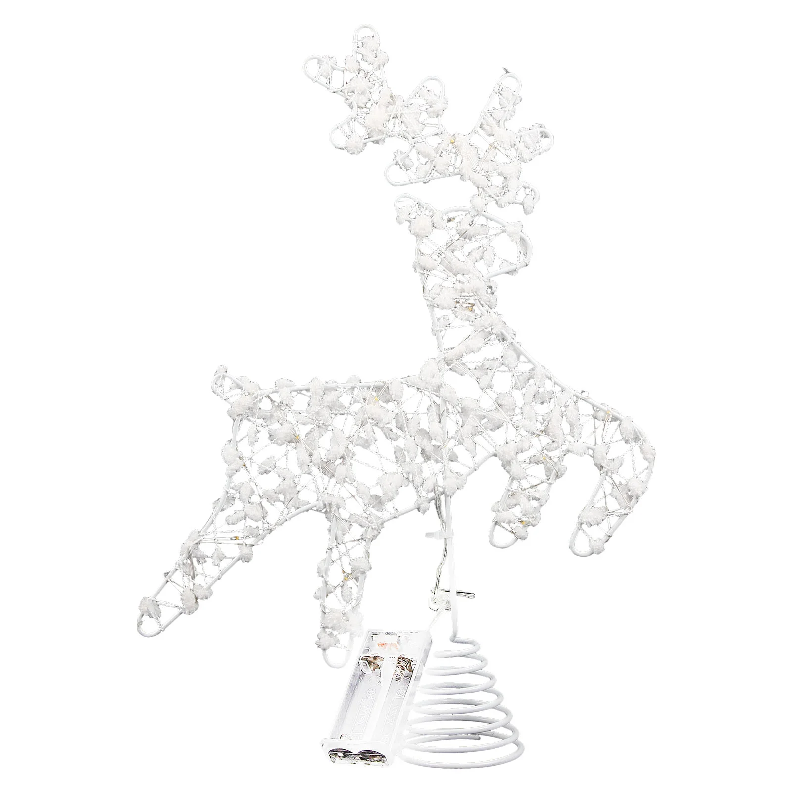 

Christmas Tree Topper Xmas Hat Ornament Treetop Decoration Iron Elk Decorations