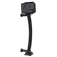 for gopro accessories helmet arm extension pole selfie stick mount for gopro hero 7 6 5 4 3 sjcam sports camera accessories