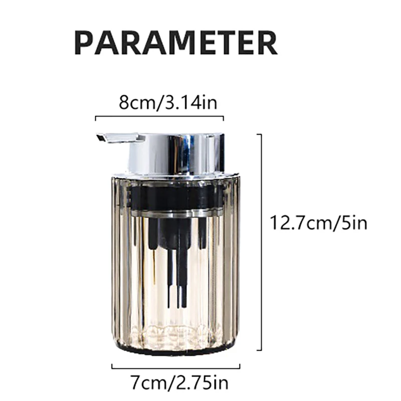 Дозатор для пенного мыла рук ванной комнаты бутылка жидкого и мусса многоразовая