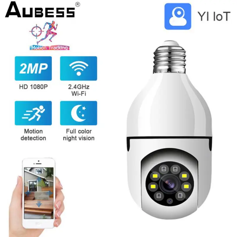 

E27 Wifi Camera Bulb Night Vision IP Camera Full Color 4x Digital Zoom Video Indoor Security Monitor CCTV Surveillance Camera