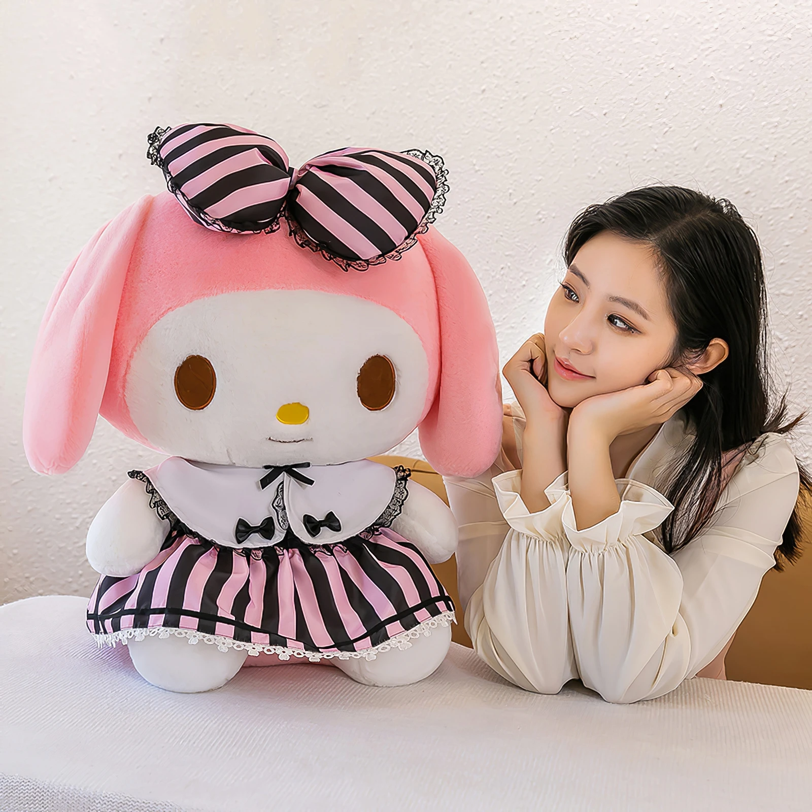 60 см мультяшная плюшевая игрушка Sanrio Kuromi милая моя мелодия мягкая тряпичная