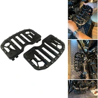 goldfire 1 pair wide mx offroad chopper bobber style bagger front driver floorboards with non slip traction for harley 1983 2019
