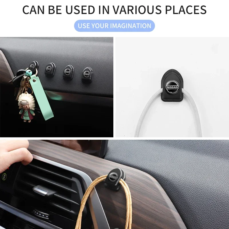 Мини-автомобильные крючки USB-кабель сумка для наушников шкафчик ключей