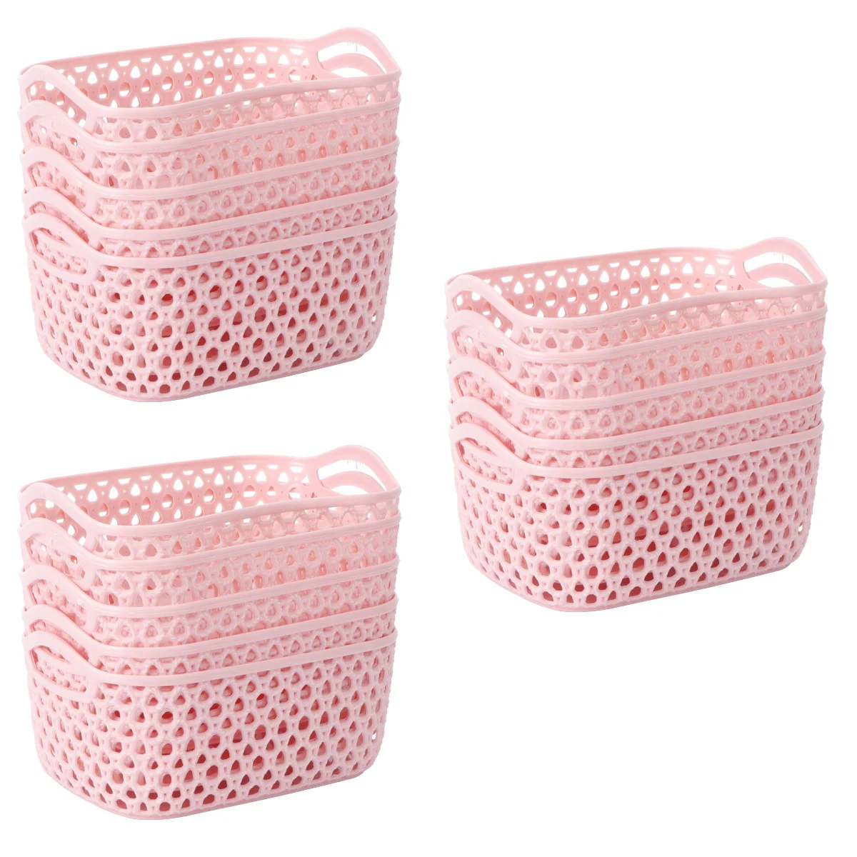 

Basket Storage Organizersundries Bin Desktop Bins Containerhousehold Portable Cube Mini Box Tray Cloth Handles Closetholder Lid