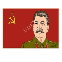 soviet union cccp ussr president stalin poster wall sticker vintage communist believer artwork poster wall hanging painting