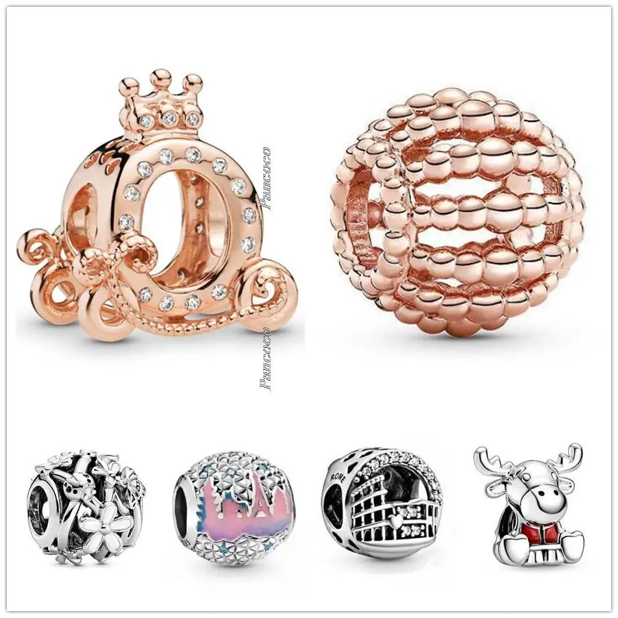 

Authentic 925 Sterling Silver Vest Canada Moose Maple Leaf Branch Charm Beads Fit Pandora Bracelet Necklace Jewelry