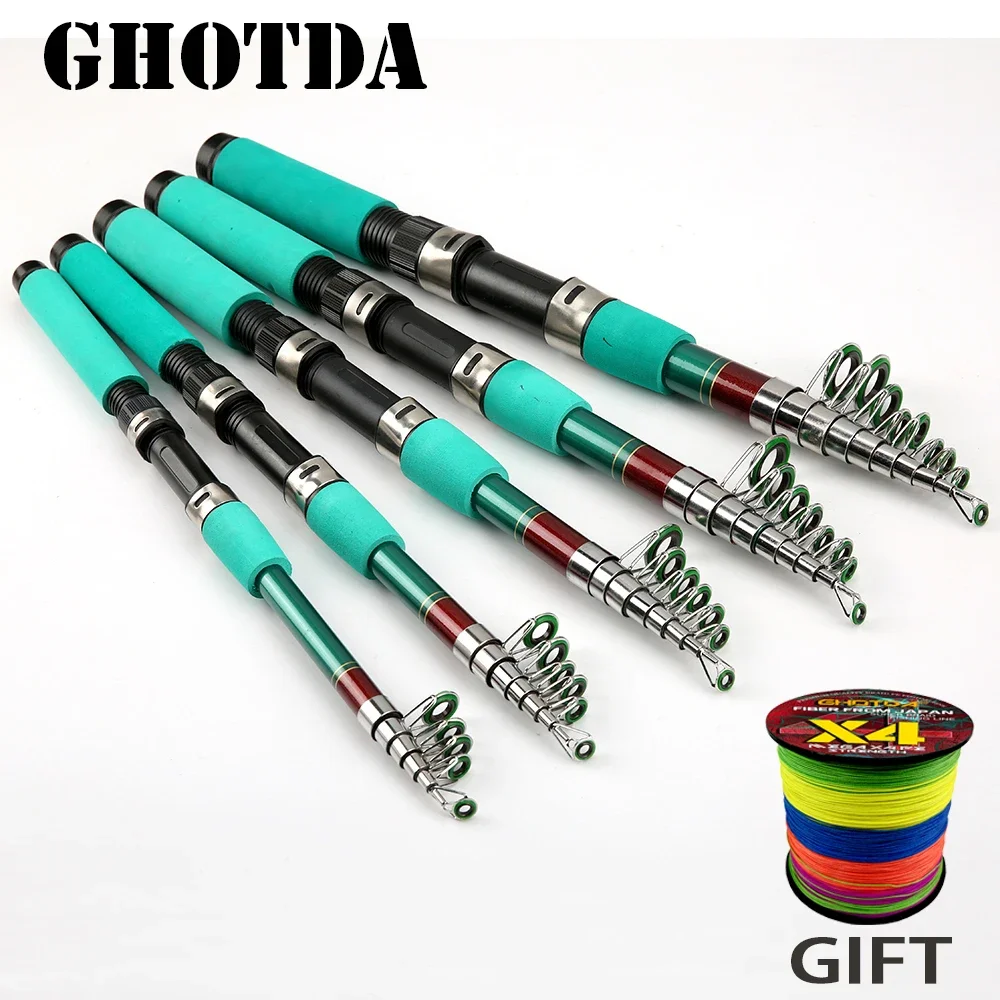 Дорожная телескопическая морская Удочка с фидером литая Ультралегкая