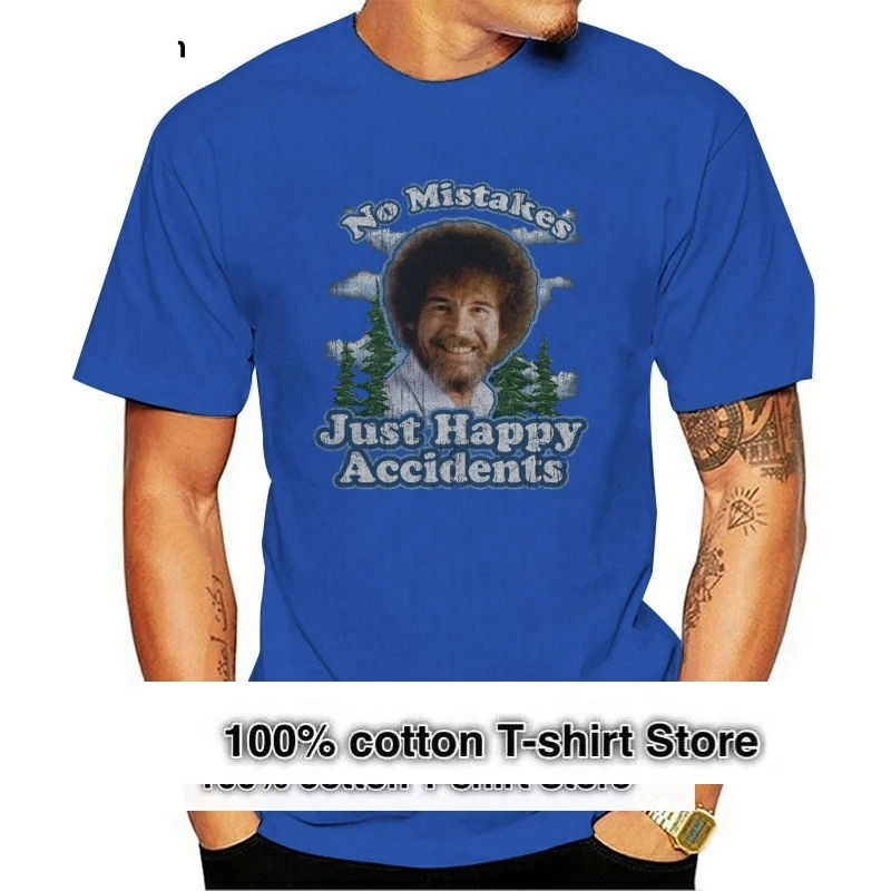 Bob Ross No Mistakes Positive Vibes T-Shirts