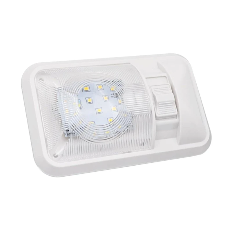 

Three Way LED Ceiling Light Interior Lighting Light Fixture Boat Single Dome Light with Lens ON/Off GTWS