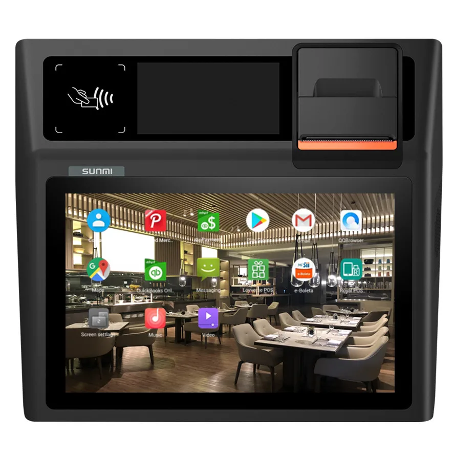 SUNMI D2 Mini Android 8.1 Сенсорный экран Smart All In One POS-система Планшет Кассовый аппарат