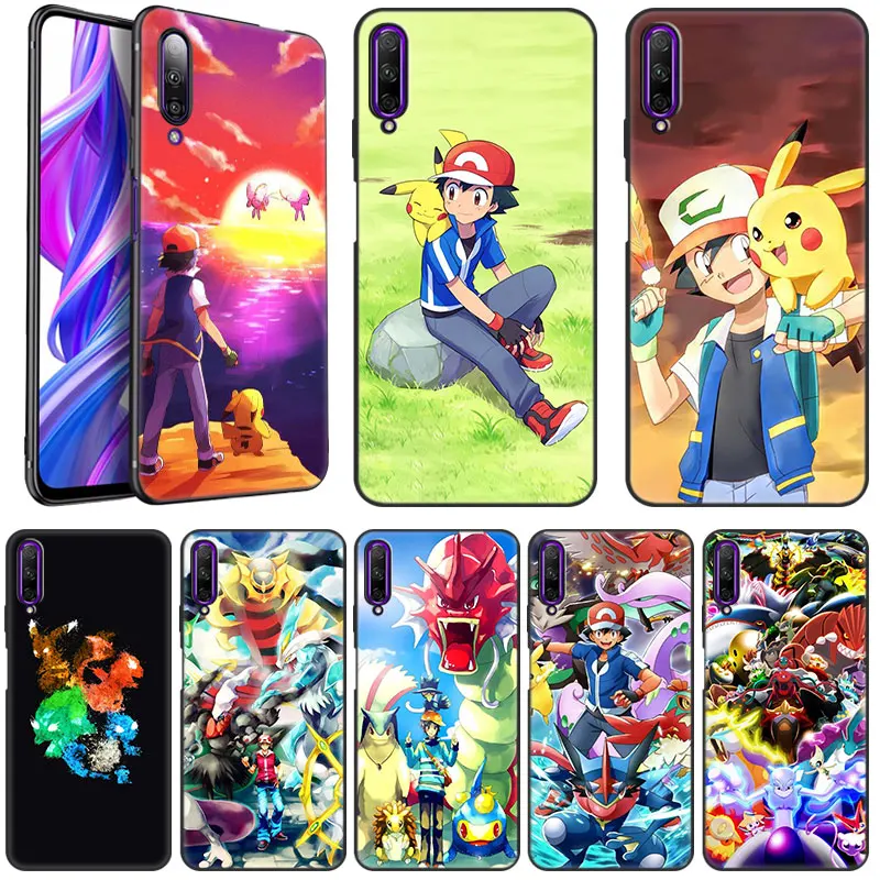 

Trainer Red Pokemon Case For Huawei Y9 Prime 2019 Y9A Y7A Y5P Y6P Y7P Y8P Y5 Y6 Y7 Prime 2018 Y6S Y8S Y9S Black Soft Cover