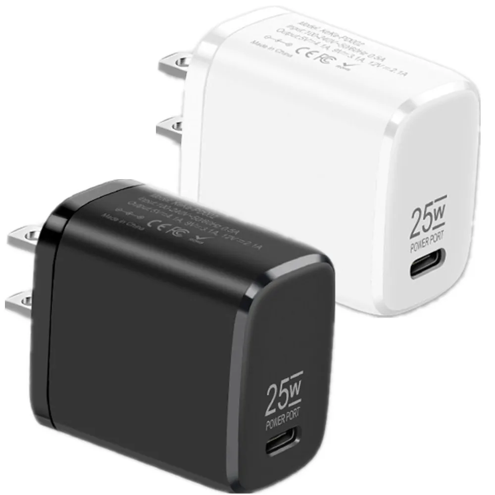 

100 шт., портативные мини-адаптеры питания для быстрой зарядки, 25 Вт