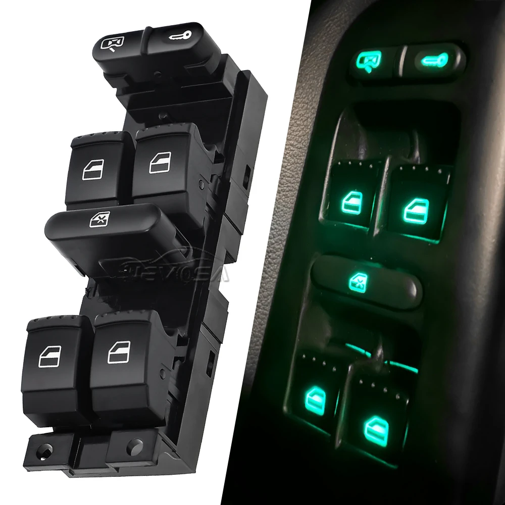 

NEVOSA для Volkswagen Bora Jetta VW Golf MK4 Passat B5 Seat Leon Toledo, кнопка включения управления стеклоподъемником 1J 4959857 3BD 959857