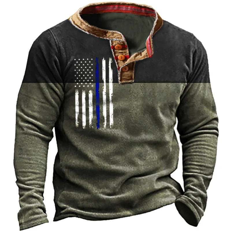 

Wepbel Retro Sweatshirt Sweater Tops Long Sleeve Men's Sweatshirts Outdoor Polar Fleece Comfortable Autumn Sports Sweatshirt