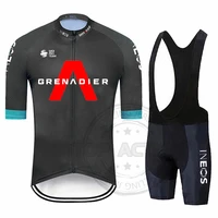 2022 ineos grenadier mens cycling jersey cycling team short sleeve summer breathable cycling suit set maillot ciclismo