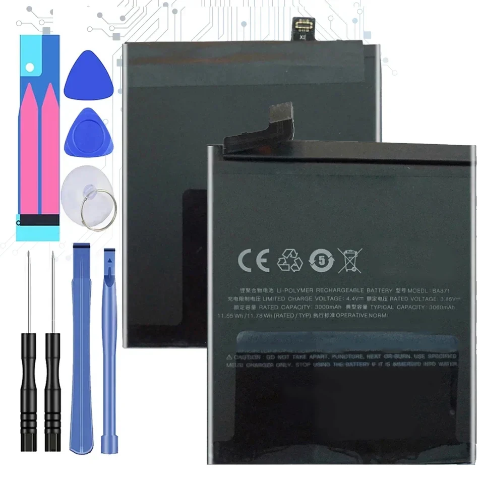 Фотоаккумулятор для Meizu Meilan M15 15 Lite M871H BA871 сменный аккумулятор 3060 мАч