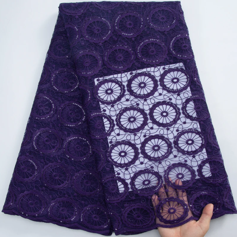 

SJD LACE African Milk Silk Mesh Lace 2023 High Quality 3200 French Tulle Lace Fabric with Sequins for Sewing Wedding Party Dress