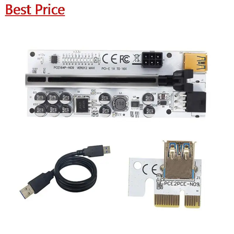 

Dhl 100 шт./лот Новый Pci-e 1x до 16x графическая карта Usb3 0 Удлинительный шнур с подсветкой Pcie 1x до 16x Ver012 Max