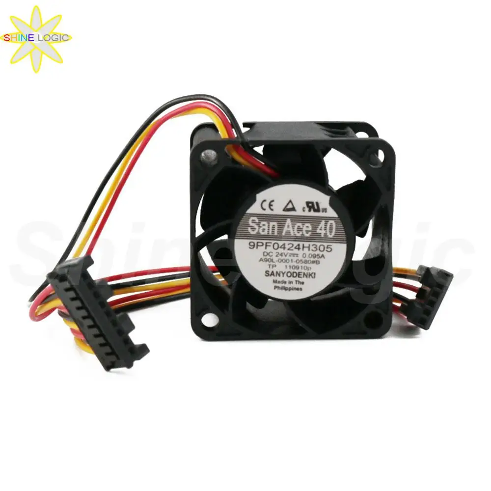 

Brand New For SANYO DENKIE San Ace 40 9PF0424H305 24V 0.095A 4028 A90L-0001-0580#B A90L00010580#A 9pin Server Cooling Fan