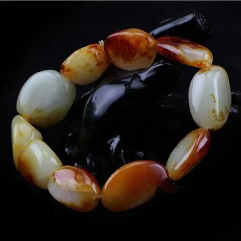 

Необработанный нефритовый браслет с искусственным камнем для мужчин и женщин