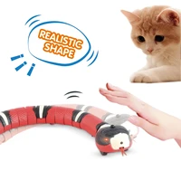 electric snake creative smart sensing cat toys interactive toys usb charging teasering toys for cats dogs pet cat accessories