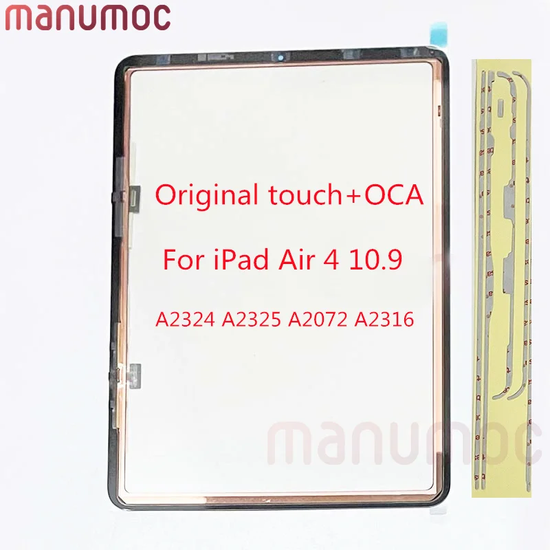 

Original New Glass Touch Screen Digitizer With OCA Tesa Tape For iPad Air 4 10.9 A2324 A2325 A2072 A2316 LCD Display Repair