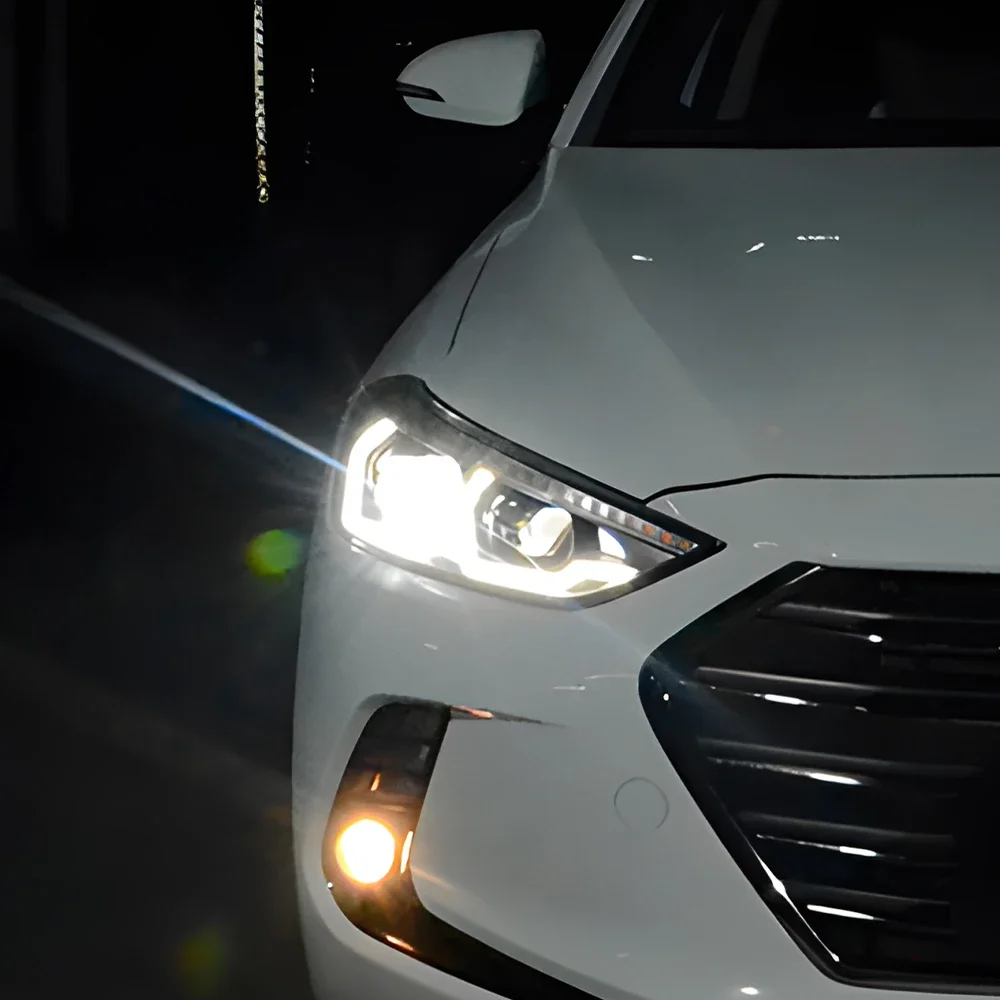 Автомобильные передние фонари для Hyundai Elantra 2016-2020 светодиодные автомобильные