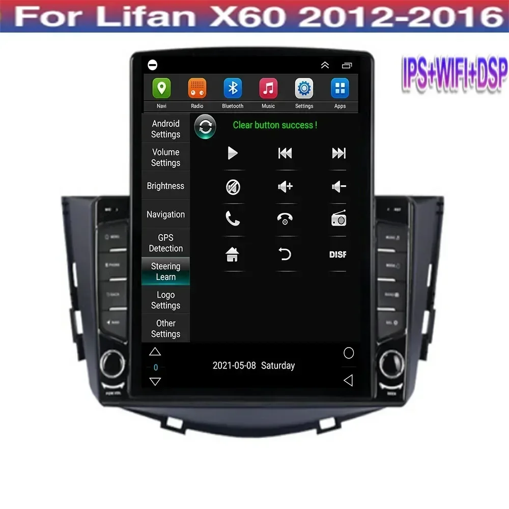 9 7 &quotAndroid 13 для Lifan x60 2012 2013 2014 2015 2016-2050 Tesla Тип Автомобильный радиоприемник