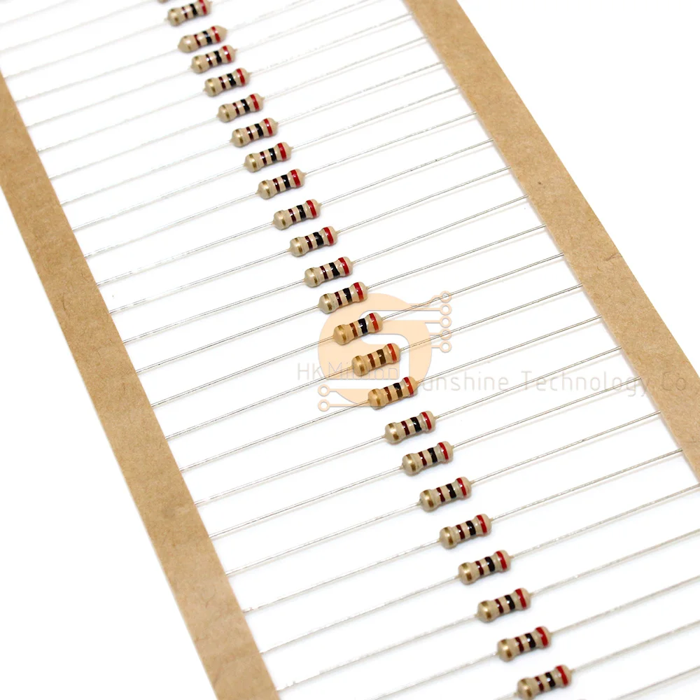 100 шт. 5% 1/4 Вт карбоновые пленочные резисторы 1R-10M 1K 5K 10K 4K7 100K 560K 1M 3M3 Ohm Сопротивление