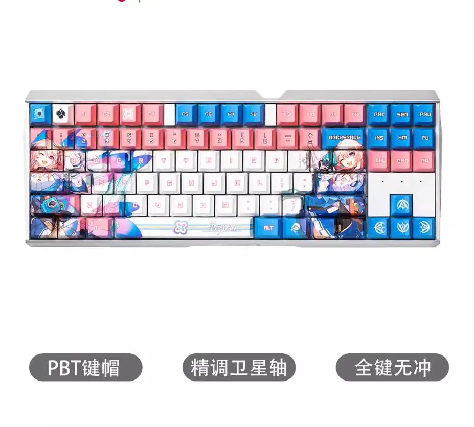 Механическая Проводная клавиатура CHERRY MX3.0S TKL Honkai: Star Rail March 7. 88 клавиш RGB полностью