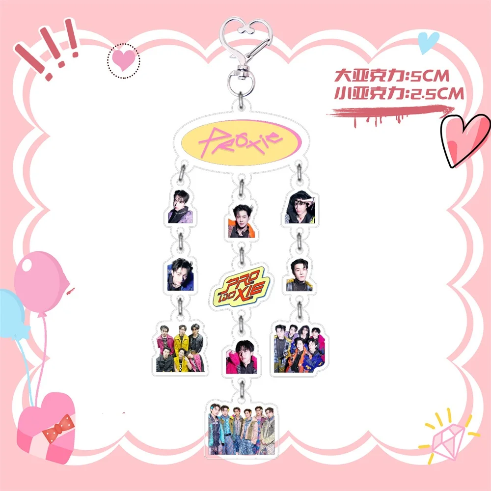 Фото Горячая распродажа: Тайский брелок-колокольчик CP GMM Creative Wind Chime из акрила, подвеска для ключей AOUBOOM GeminiFourth PROXIE AUAUSAVE, подарок для фанатов №4