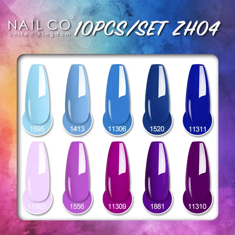 

Гель-лак для ногтей NAILCO, 15 мл, 10 шт./набор