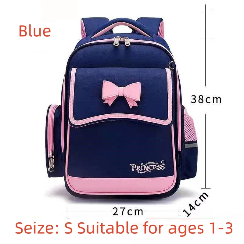 Школьная сумка с бантом и принтом для девочек легкий удобный водонепроницаемый