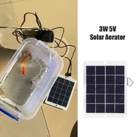 portable solar panel energy saving fishing water oxygen pump air aerator device for fish outdoor indoor accessories 2022