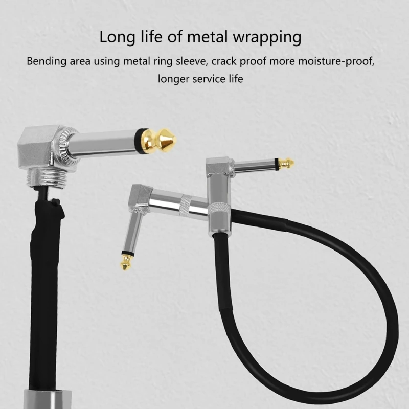 

Guitar Effects Connection Cable 6.35 Monoblock Effects Connection Cable Shielded Monoblock Cable 15cm/30cm/50cm