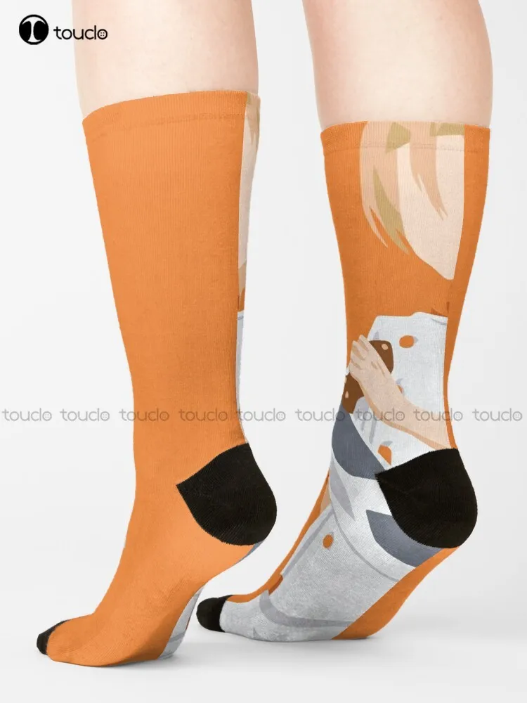 

Food Wars!: Shokugeki No Soma Takumi Aldini Minimalist Socks Cute Socks Funny Art Harajuku Streetwear Colorful Cartoon Socks Art