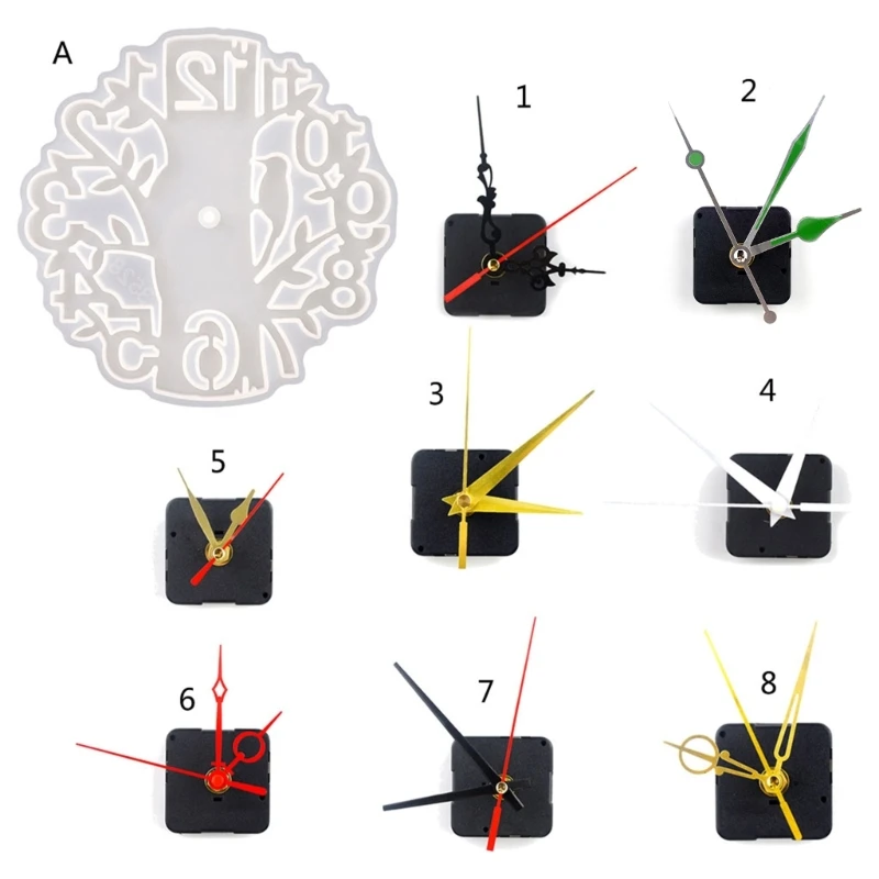 

Дятлы Часы Смола Плесень Дятлы Силиконовые Литье Эпоксидной Смолы Плесень