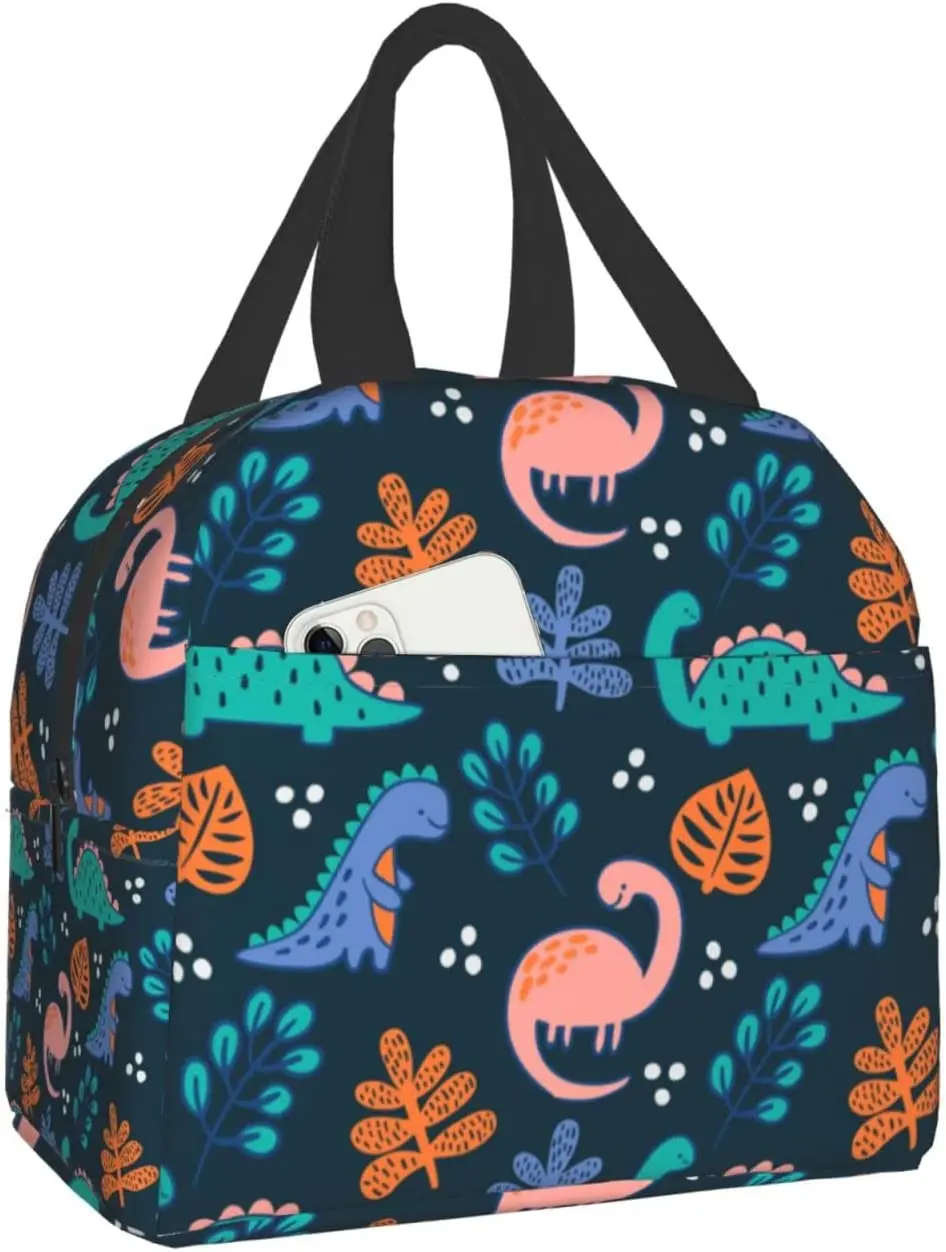 

Dinosaur Lunch Box Lunch Bag Insulated Portable Tote Cute Anime Lunch Bag Suitable For Work Picnic-04