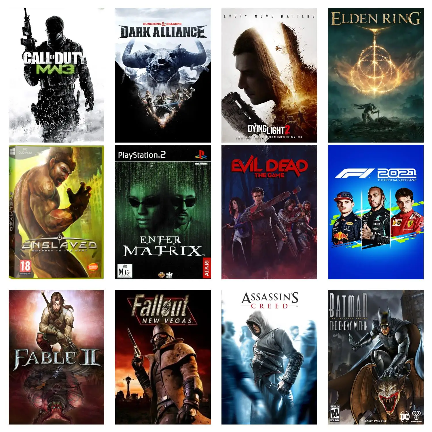 

Fable II And Fallout New Vegas Video Games Canvas Art Poster and Wall Art Picture Print Modern Family bedroom Decor Posters