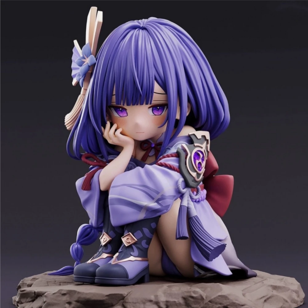 Аниме Yae Miko Рисунок Genshin Impact Фигурка Raiden Shogun Фигурки Q Версия Коллекция из ПВХ