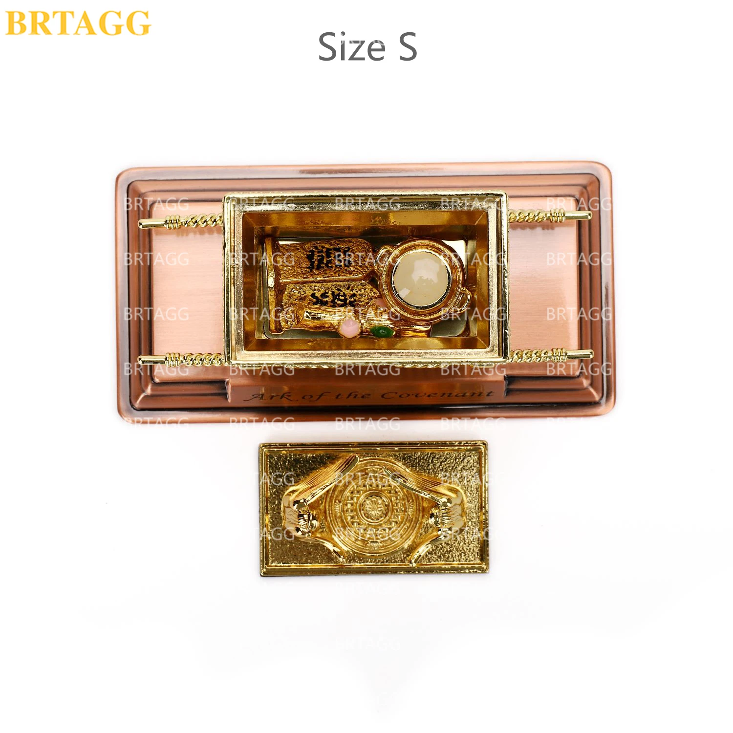 BRTAGG Копия статуи Ковчега Завета включает в себя содержимое - Жезл Аарона / Сосуд