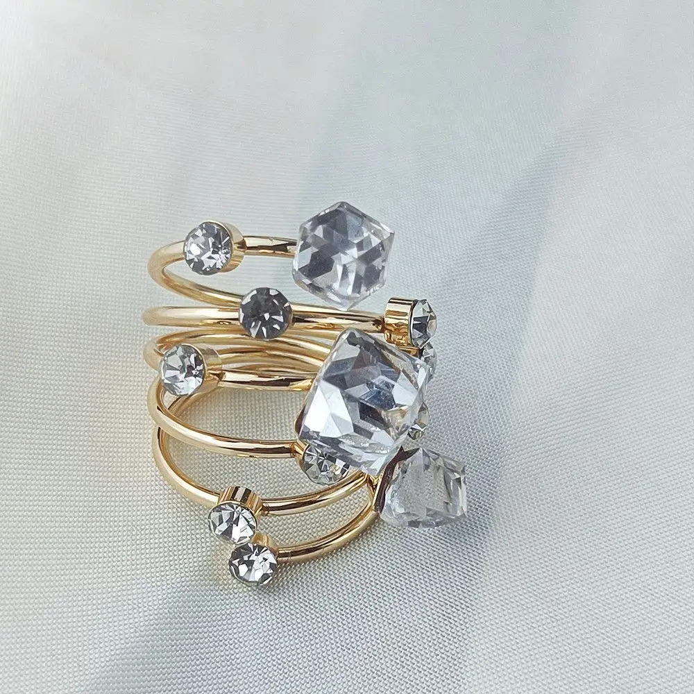 Жемчужный Модный женский шёлковый шарф с зажимом