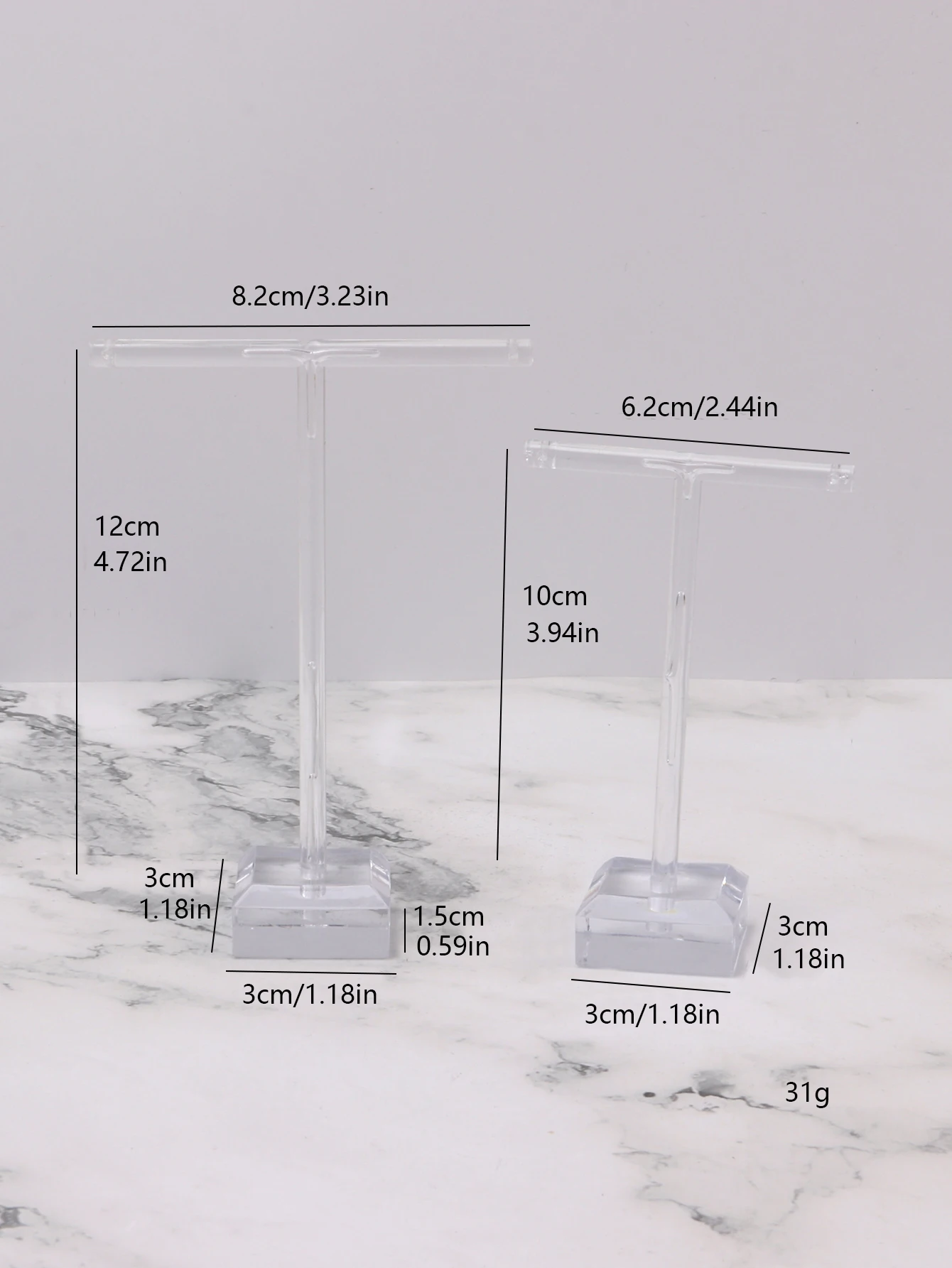 

Набор из 2-х акриловых подставок для украшений