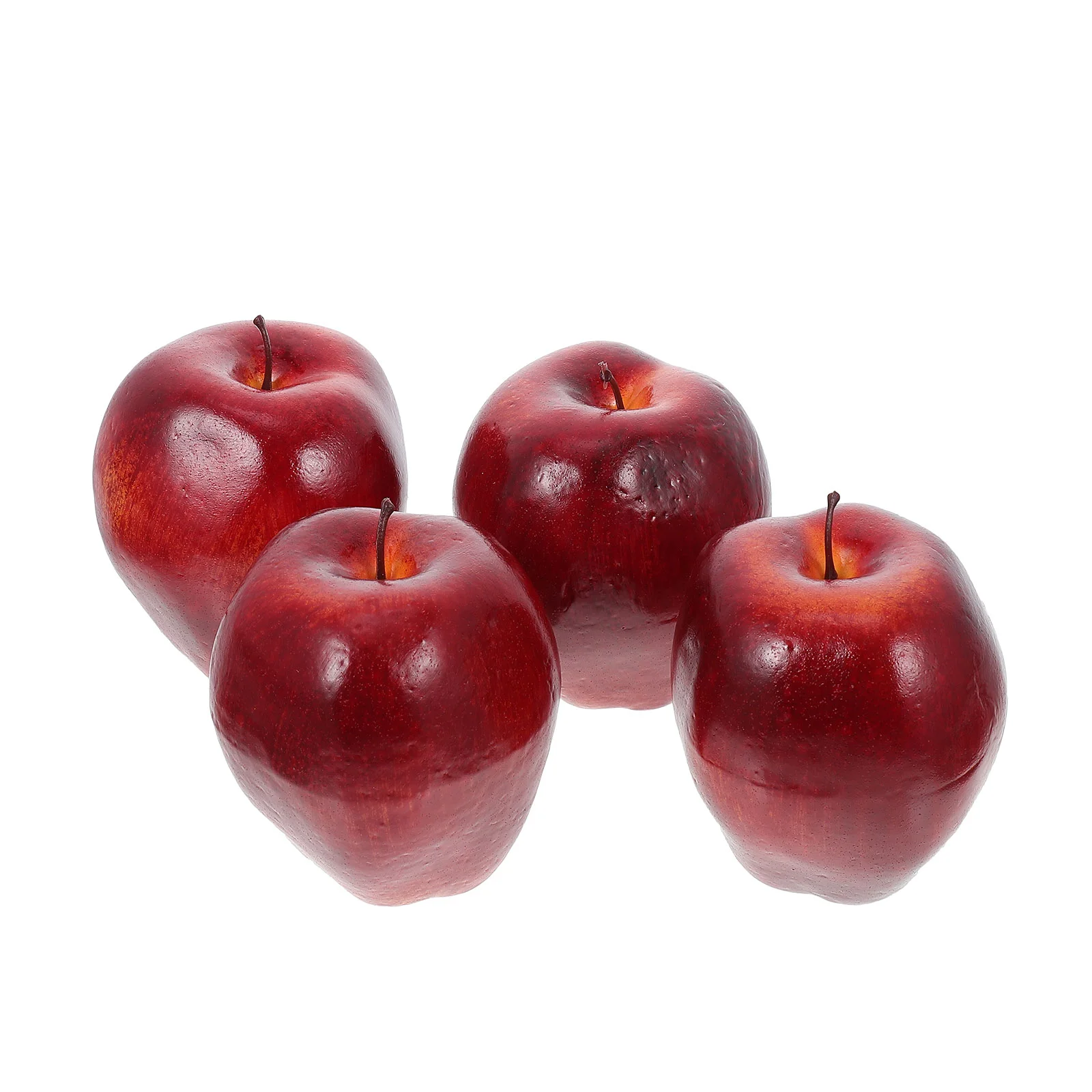 

4pcs Simulation Food Fake Apples for Decoration Simulation Fruits Decorative Apples Fake Fruit Decoration Fake Fruit Decorations