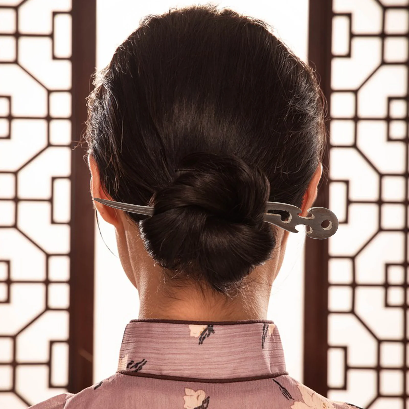 

Деревянная палочка для волос, палочки для еды, винтажная Шпилька, шиньон, деревянная Женская китайская резная заколка, зажимы для вилочного ...