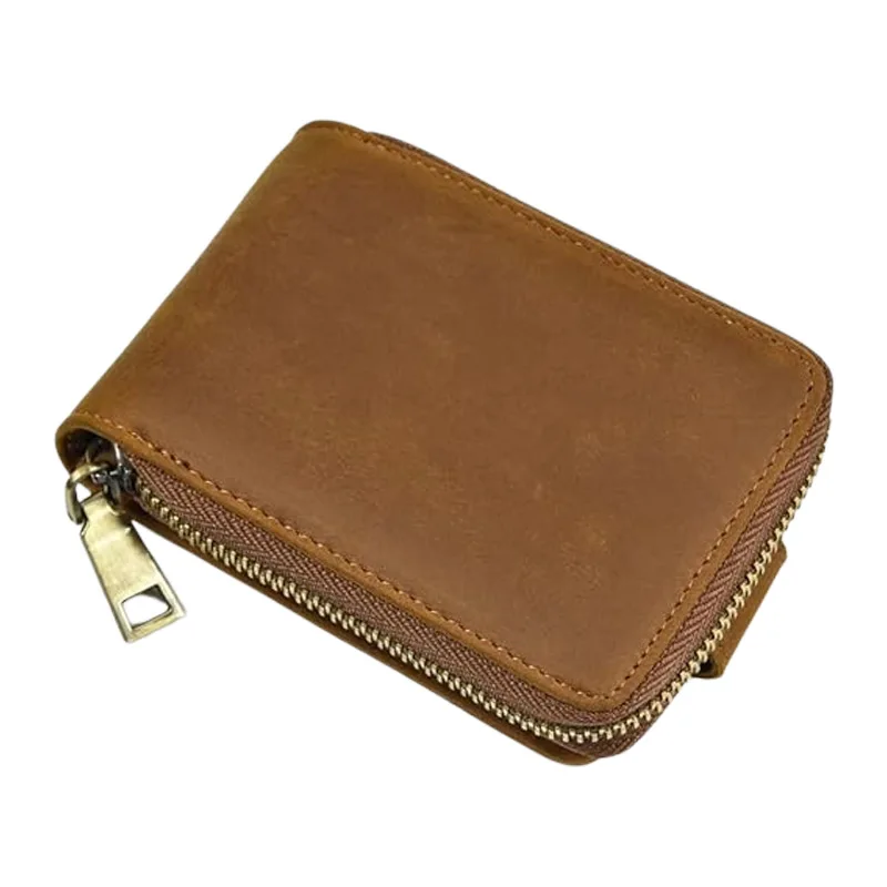 Мужской кожаный кошелек с зажимом для денег