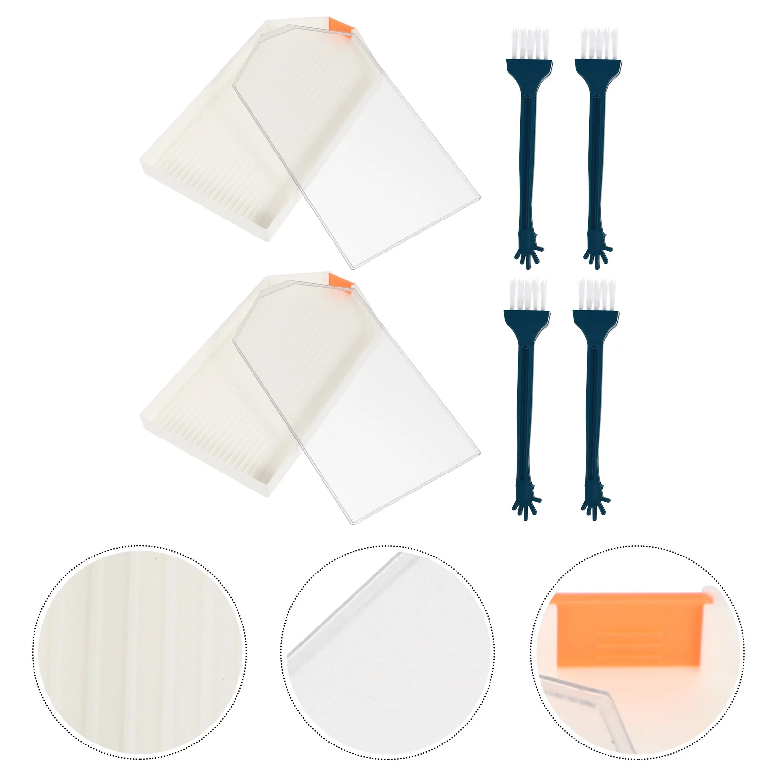 

2 Sets Manicure Tools Plate Diamond Diy Tool Rhinestone Painting Tool Diamond Tool Diamond Embroidery Tray