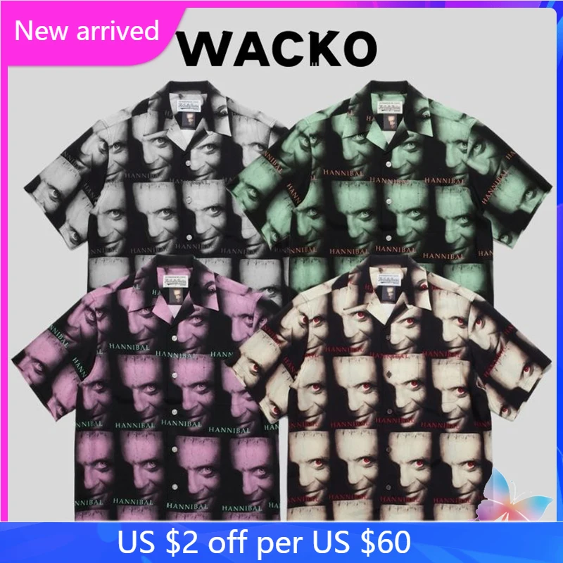 

Hannibal Movie Series WACKO Shirt Full Print Hawaiian Short Sleeve Shirt